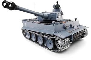 by Big Boyz Heng Long 2.4G German Tiger 1 Radio Control Tank 6.0 V (FULL METAL UPGRADE, include Tracks, Sprocket, Gear Box) -- BB shooting, Smoking, Sounding