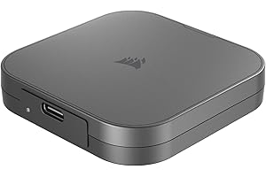 CORSAIR EX400U 1TB USB4 Unidad SSD Externa USB Type-C Portátil – Conexiones USB4, USB 3.2 Gen2 2x2, Hasta 40 Gbps, Plug-&-Play, MagSafe, Incluye cable USB-C a USB-C (USB4) – Windows PC, iOS Mac – Gris