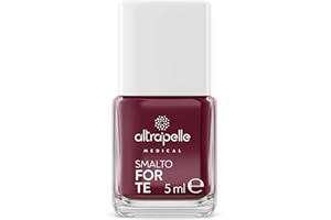 Altrapelle Medical - Smalto ForTE, Rinforza e Protegge le Unghie, Formula Vegana a Base di Ingredienti Naturali, Trattamento per Mani e Piedi, Ideale per Unghie Sane e Curate, 5 ml (Bordeaux, 5ml)