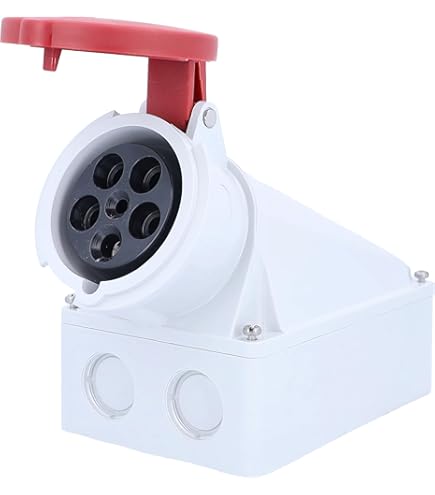 CEE-opbouwcontactdoos IP67 4-polig 63Amp. 400Volt