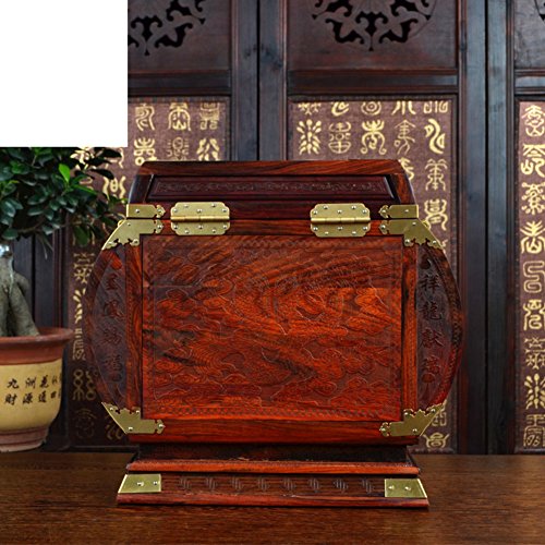 Schmuckkästchen/Kommode Schmuckschatulle/rote Holzmöbel und Ornamente/Arts And Crafts-A - 3