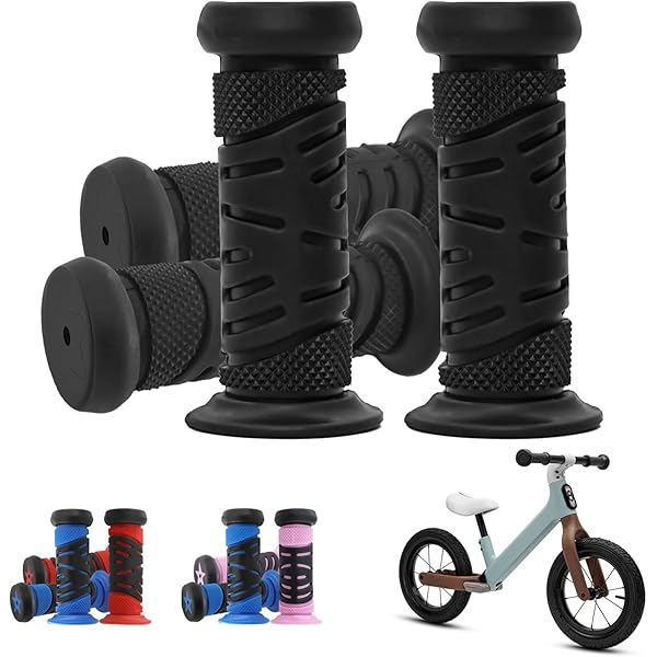 Paire De Poignées De Guidon Vélo En Caoutchouc Souple, Pour VTT Ou BMX, Générique Neuve