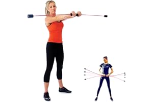 Physioworx Vibration Flexibar - Zumba Toning Sticks | Fitness Body Bars to Strengthen Arms, Back and Shoulders | Improve Posture with Good Fibrations Bars