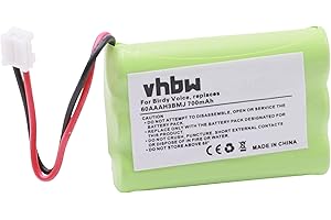 vhbw 1x NiMH Batterie 700mAh (3.6V) pour télephone Fixe sans Fil Logicom CT800 comme 60AAAH3BMJ, etc.