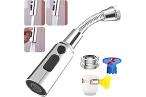 CHUAINXIN Aireador de Grifo de 360° Giratorio M22, Extensor Grifo Boquilla, Baño Filtro de Ahorro de Agua M24, Universal Cocina Grifo Atomizador con Adaptador, Grifo Rociador Burbujeador para Lavabos de Cocina
