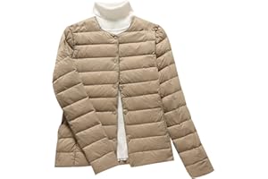 HAXNOHEY Doudoune Legere Femme Doudoune Légère Femme Hiver Veste Doudoune Fine Ultralight Femme Grande Taille Veste Matelassée Puffer Jacket Femme Blouson Doudoune Duvet Plume Cintrée Chaude Oversize Femme