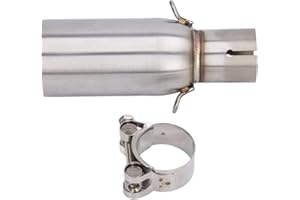 Shanrya, Tubo Medio de Escape, Tubo Medio de Motocicleta de Repuesto de Alta Resistencia para BEVERLY 125300 MP3 125250300 LT 125 para Reacondicionamiento de Motocicleta