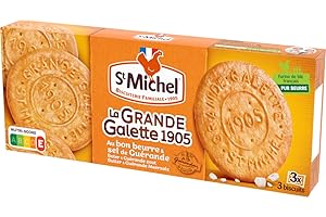 St Michel La grande galette 1905 au Sel de guérande et Beurre Frais, Les 3 sachets de 3, 150g