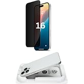 [EASY INSTALLATION] GHOST Screen Extra HD Premium Sapphire Glass Screen Protector compatible with Apple iPhone 16