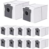 Chuancheng 12 ADET Toz Torbası Dreame X30, X30 Ultra, X40 Ultra, S30, L10s Pro Ultra Robot S&uuml;p&uuml;rge, 3L B&uuml;y&uuml;k Kapasiteli Topla