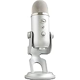 Blue Yeti USB Microphone for PC, Mac, Gaming, Recording, Streaming, Podcasting, Studio and Computer Condenser Mic with Blue V