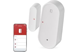 EMOS GoSmart ZigBee dörrsensor med app, trådlös magnetisk Zigbee fönstersensor, IP-2111Z för hemautomation, larm, IP20, inomh