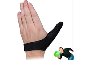 GIDENFLY Bowling Thumb Covers,Bowling Thumb Covers Anti-Abrasion,Universal Unisex Adult Bowling Thumb Saver,Bowling Gloves Bowling Ball Sports Finger Grip Gear Protective Glove,Finger Grip Replacement