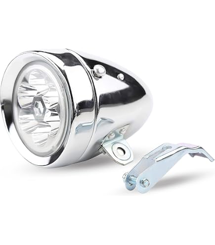 Feu lampe avant REP type Radios en aluminium dynamo 1930s France vélo