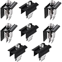Support de panneau solaire - Pince centrale réglable - Type d'étrier de frein - 2 pièces et 4 pinces d'extrémité - Raccordement de 2 panneaux solaires pour hauteur du module encadré 30