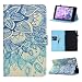 Produktbild Kindle Fire HD 8 2017 Hüllen, Hülle für All-New Amazon Fire HD 8 Tablet, Asnlove Premium PU Leder Schutzhülle Tasche Case Cover Lightweight mit Standfunktion für Amazon neue Fire HD 8 2016, Lotus Blau