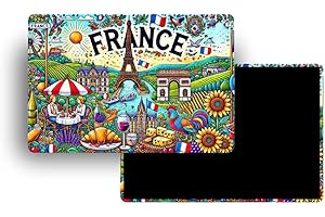 FITYO Magnets Frigo – 150 Pays au Choix – Souvenirs Touristiques Pays du Monde – Aimants Décoratifs Réfrigérateur – Cadeau Voyage – Style Traditionnel – 5,4 x 7,8 cm – 1 Unité (France)