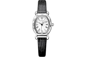 Timever Orologio da Donna Elegante Vintage al Quarzo - Cinturino in Pelle con Numeri Romani - Resistente all'Acqua 3 ATM - Regalo Perfetto per Moglie e Fidanzata