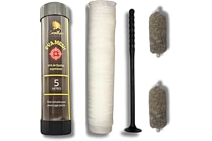CarpeXpert – Lot de Filet PVA Soluble pour pêche à la Carpe - 25mm x 5m / 37mm x 5m / 37mm x 5m + BaitSmoke - Dissolution Immédiate, Facile à Utiliser