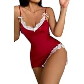 Merry See Bacak Yırtma&ccedil;lı Dantel İşlemeli Gecelik Babydoll i&ccedil; giyim