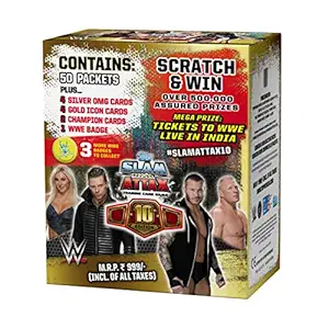 Topps WWE Slam Attax 10 TCG Collection Carry Box, Multi Color