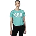 CHKOKKO Women Round Neck Dry Regular Fit Gym Sports Printed T-Shirt
