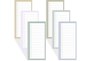 TUNORD 6 Pack Magnetic Shopping List Pad for Refrigerator, Grocery List Magnet Pad for Fridge, 50 Sheets per Notepads To-Do List(300Sheets)