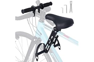 TOMOTATO Sièges de Vélo pour Enfant, Siège de Vélo à Montage Avant, Portable et Amovible Siège de vélo avec Guidon Porte pour Enfants de 2 à 5 Ans sûr et Confortable pour Convient au VTT