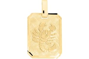 MyGold, segno zodiacale a ciondolo (senza catena), in oro giallo 333 (8 carati), opaco e lucido, 21 mm x 12 mm, segni zodiacali, oroscopo, collana con pendente, ciondolo in oro, regalo, idea regalo, Gaudino MOD-04400