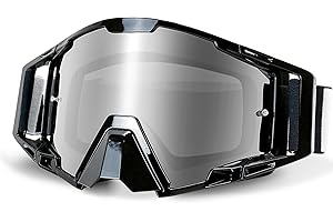 NENKI Gafas Motocross, Gafas Moto con protección nasal, Gafas Nieve para hombre y mujer, para deportes al aire libre, como Gafas Enduro