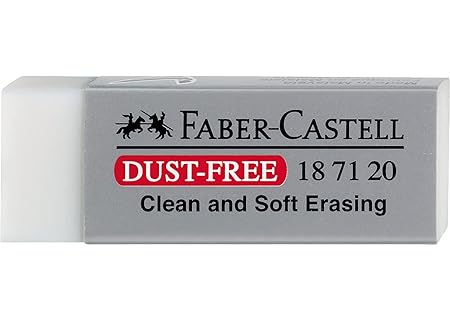 Faber-Castell 187120 – suddgummi Dust-Free, plast, vit, för pennor, 1 styck - Amazon Deal & Rabatt