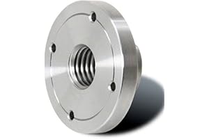 LXZSMH plateau de tournage en bois, mandrin de tournage, Plaque frontale de tour à bois 2'' 3'' 4'' 6'', bride de mandrin de tour à bois filetée en acier argenté for accessoires d'outils de tournage du bois(