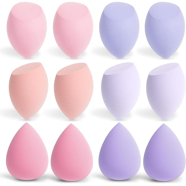 Make-up Schwämme Set, 8 Stück – Latexfrei, Für Foundation, Concealer & Puder, Nass & Trocken Verwendbar