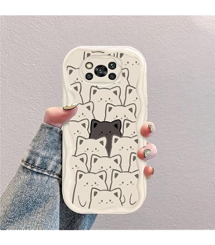 XINYEXIN Silikon-Hülle Für Xiaomi Poco X3 Pro/NFC – Wellenförmig, Stoßfest, Mit Kamera- Und Bildschirmschutz