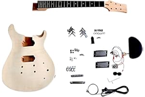 Coban Guitars PR8FS Set in Neck Mahogany with Flame Maple Veneer with Tune-o-matic Bridge, Hardware Chrome with Black Fitting