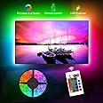 HIKENRI USB TV Backlight, 16.4ft TV Light Strip for 70-80 inch TV/Monitor Backlight, SMD 5050 USB LED Light Strip with Remote, RGB 4096 DIY Colors TV LED for Gaming Lights, Ambient Lighting Kit.