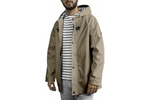 Breizh Ocean - Ciré imperméable Armor, intérieur marinière rayé - Mixte, Homme ou Femme - du XS au 4XL