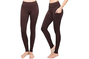 SATINA High Waisted Leggings for Women - Ladies Stretchy Gym and Yoga Leggings, Women's Workout Pants for Comfortable All Day Wear