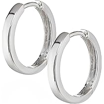 Orecchini Huggie Huggie Hoop In Oro Di Lusso Con Orecchini A Cerchio In Acciaio - Foto 11