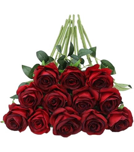 Rose Elena 45cm Gelb PM Seidenblumen Kunstblumen Künstliche Blumen