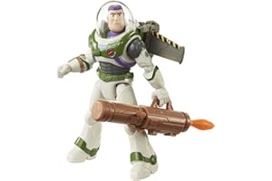 DISNEY PIXAR LIGHTYEAR Disney Pixar Buzz l’Éclair Figurine Articulée (12,7 cm) avec jetpack, canon et détails authentiques, à Collectionner, Jouet Enfant, Dès 4 ans, HHJ86