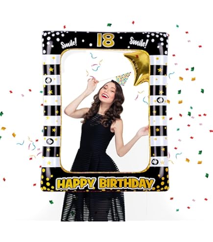 Kit 36 Accessori Per Foto Di Compleanno 18 Anni - Props Divertenti Per Cabina Fotografica Party - Foto 6