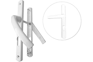 PRODIF SAS Ensemble alu porte étroite Ovalfiliz PRODIF - clé i - 24 mm - saillie réduite articulée - blanc - 58/70V5x80C7x115 - 675315