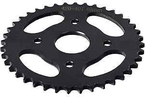 AlveyTech #40/41/420 Chain 40 Tooth Rear Sprocket - Compatible Replacement Fits 79cc Gas Mini Bike, 3-Wheel Trike, Go-Kart, ATV, Quad 4-Wheeler Parts, Motorized Bicycle, E-Bikes
