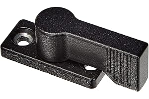 Halder 24101.0202 cerrojo giratorio, Negro, D1 = 17 mm