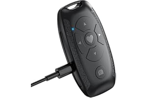 STRONRIVE Kamera Fernauslöser USB Selbstauslöser Bluetooth Fernbedienun, Kamera Auslöser Mit Drahtlose Bluetooth Technologie Für Videoaufnahmen/Umblättern Von Seiten Und E-Book, 10-15 Erfassungsbereich