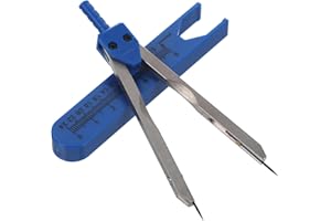 iplusmile Caliper Metall Bremssattel Arzt Messschieber Medizinisches Messgerät mit Lineal Messwerkzeug zur Messung von Elektrokardiographen(Blau)