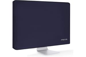 MOSISO Monitor Dust Cover 22, 23, 24, 25 inch Anti-Static Dustproof LCD/LED/HD Panel Case Computer Screen Protective Sleeve Compatible with iMac 24, 22-25 inch PC, Desktop and TV, Navy Blue