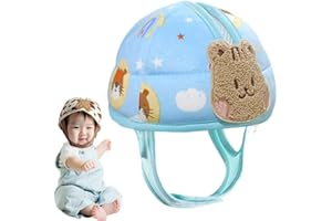 JAWSEU Casco de protección para bebé, de algodón transpirable, anticaídas, ajustable, anticolisión, protección de la cabeza del bebé, para la seguridad del bebé, gatear y caminar