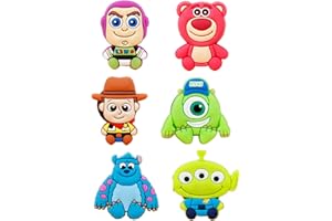 ISABELLA MOON 6PCS Toy Princess FRIDGE MAGNET Kids Memo Party Bag Fillers Board 3D Action Figures Gift Refrigerator sticker (TOY)